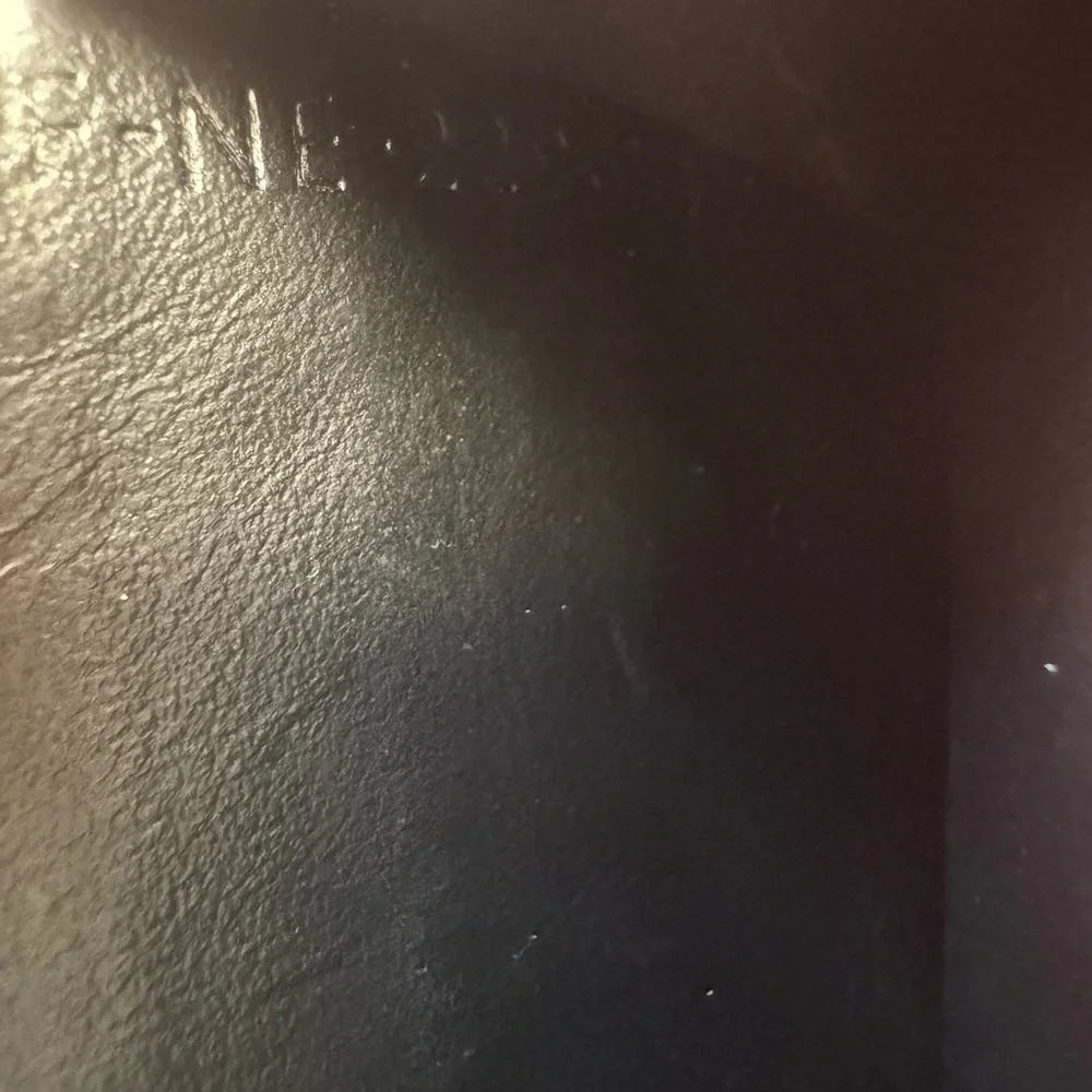 Celine Black Textured Leather Card Pouch